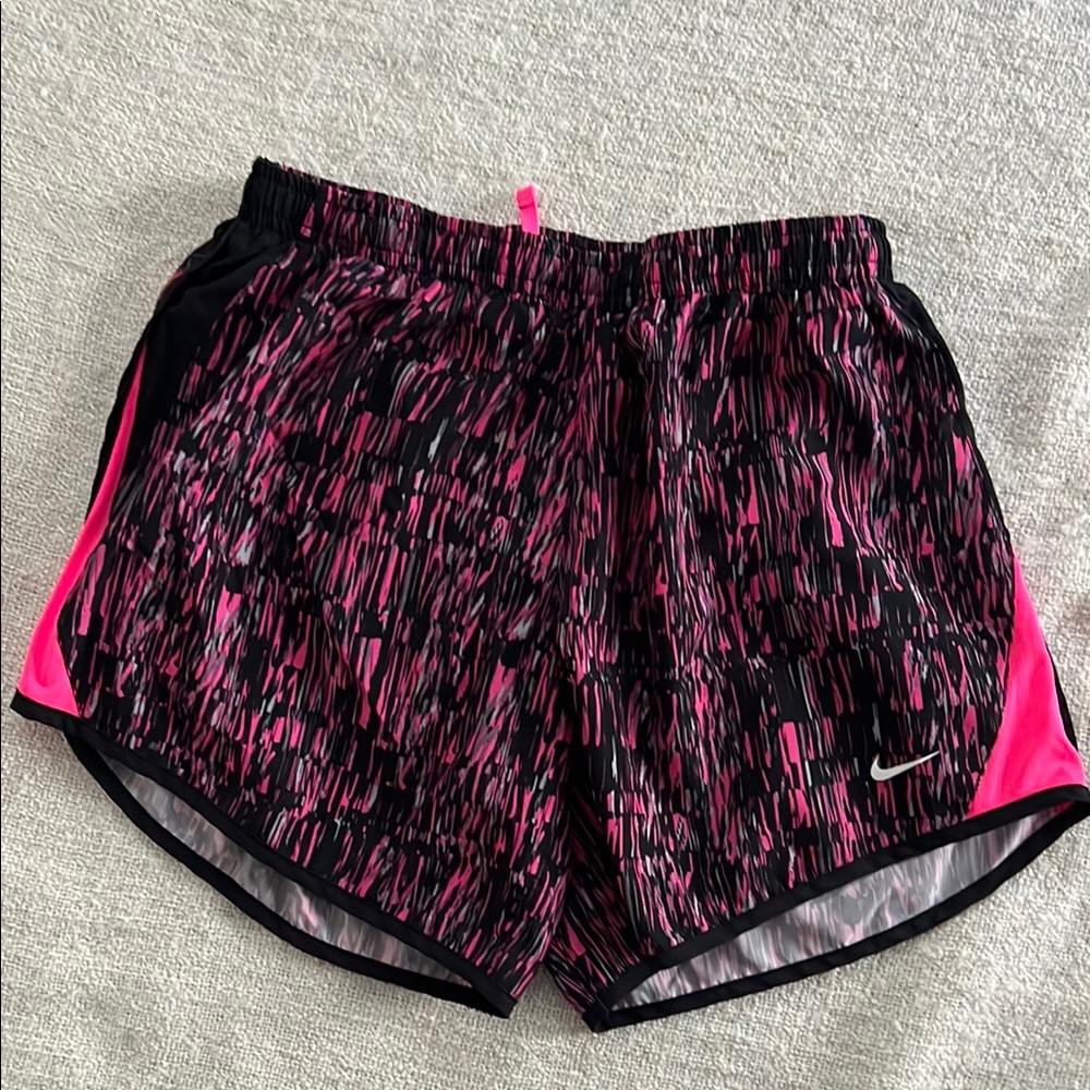 Nike Women's Athletic Tempo Shorts - Black and Pink